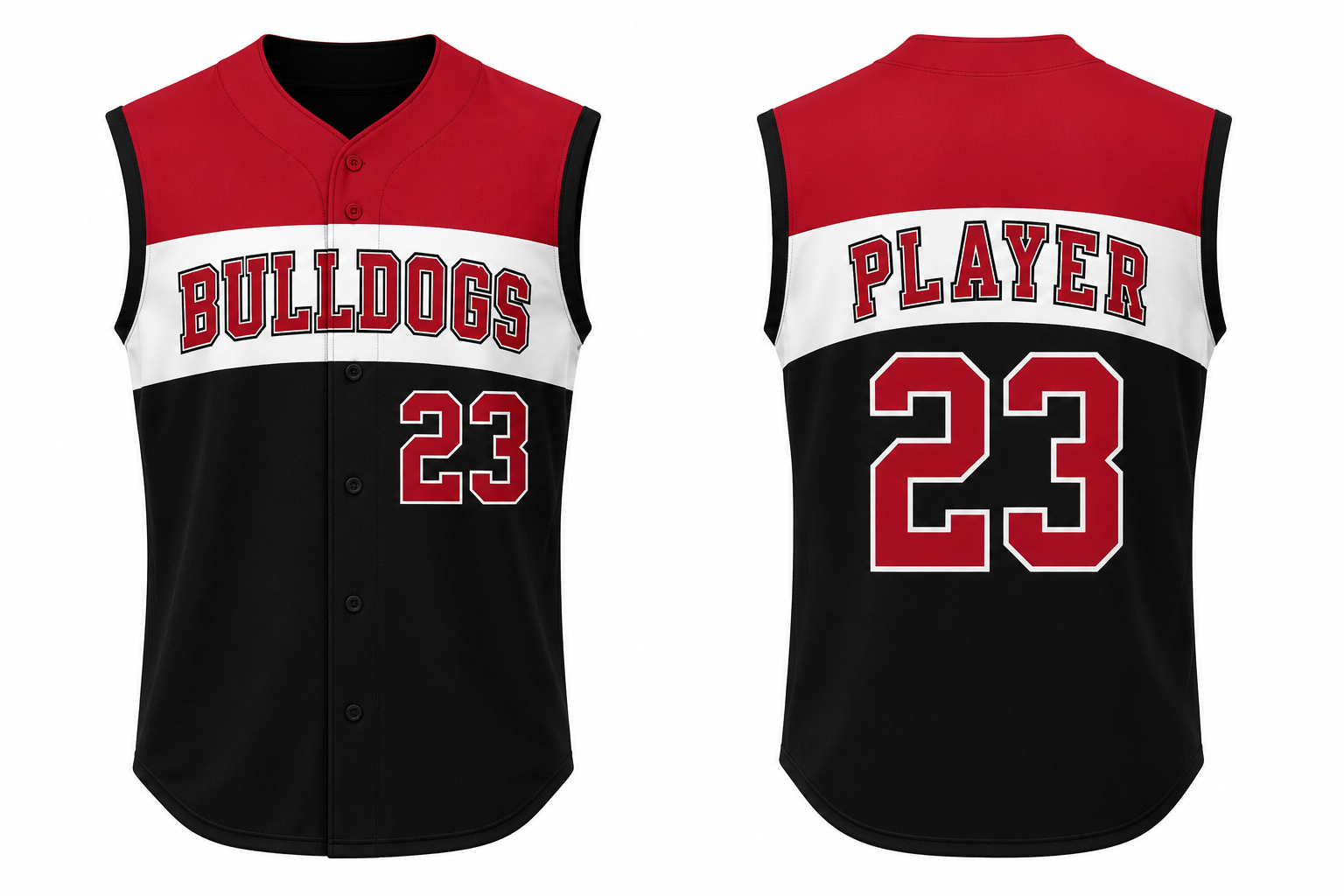 Sleeveless Baseball Jersey